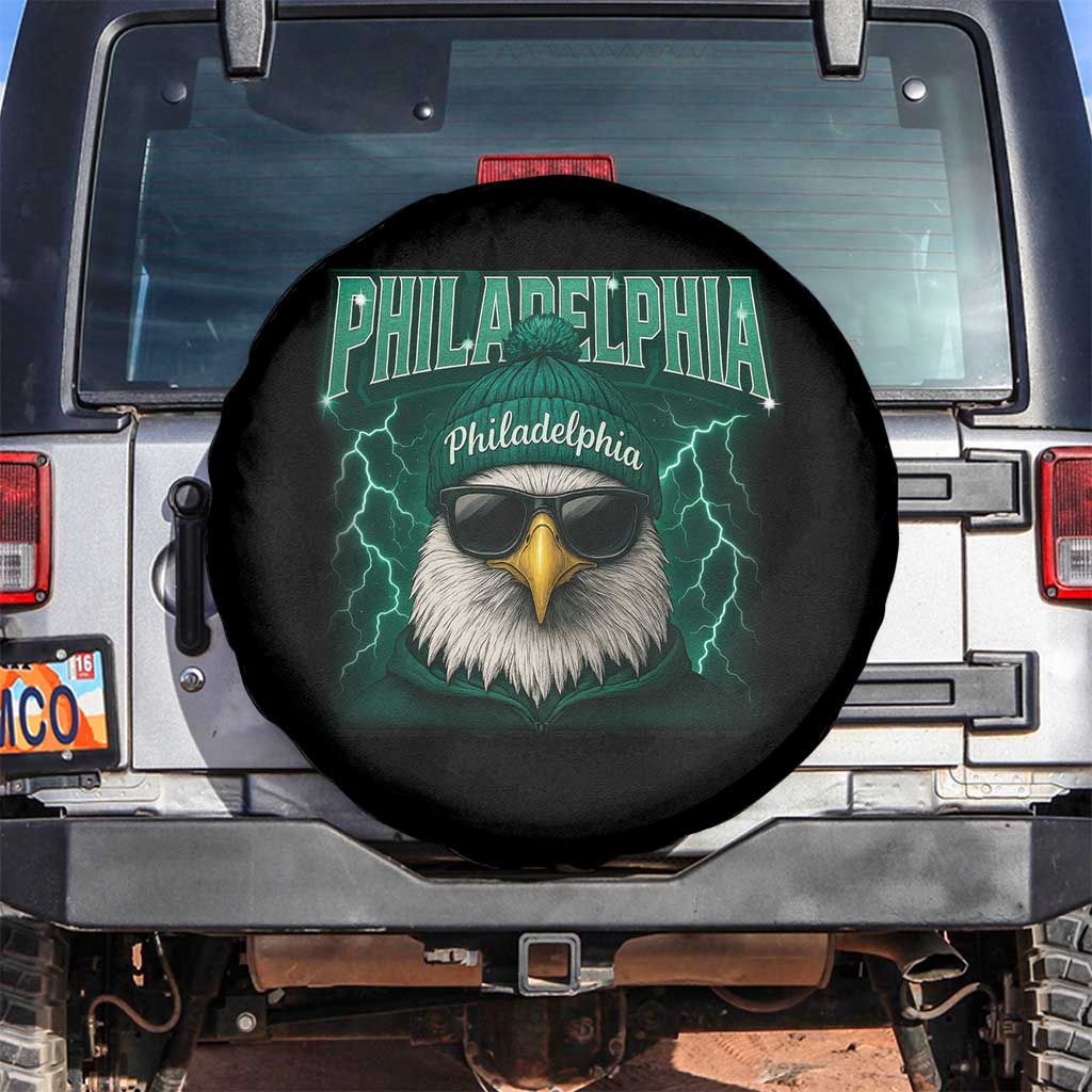 Philadelphia Fan Spare Tire Cover Retro Eagle Bootleg Sports Fan - Wonder Print Shop