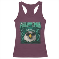 Philadelphia Fan Racerback Tank Top Retro Eagle Bootleg Sports Fan - Wonder Print Shop