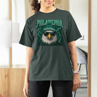 Philadelphia Fan T Shirt For Women Retro Eagle Bootleg Sports Fan - Wonder Print Shop