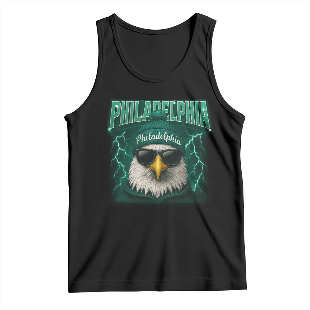 Philadelphia Fan Tank Top Retro Eagle Bootleg Sports Fan - Wonder Print Shop