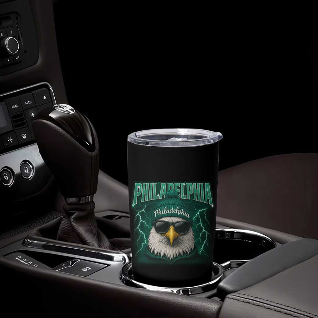 Philadelphia Fan Tumbler Cup Retro Eagle Bootleg Sports Fan - Wonder Print Shop