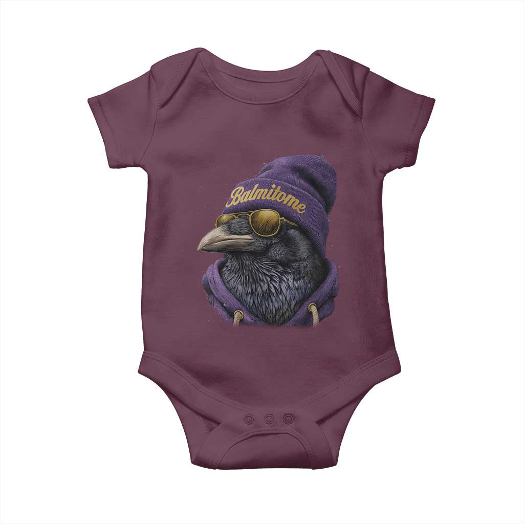 Baltimore Baby Onesie Vintage Maryland Edgar Allan Poe Raven Game Day - Wonder Print Shop