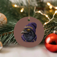 Baltimore Ceramic Ornament Vintage Maryland Edgar Allan Poe Raven Game Day - Wonder Print Shop