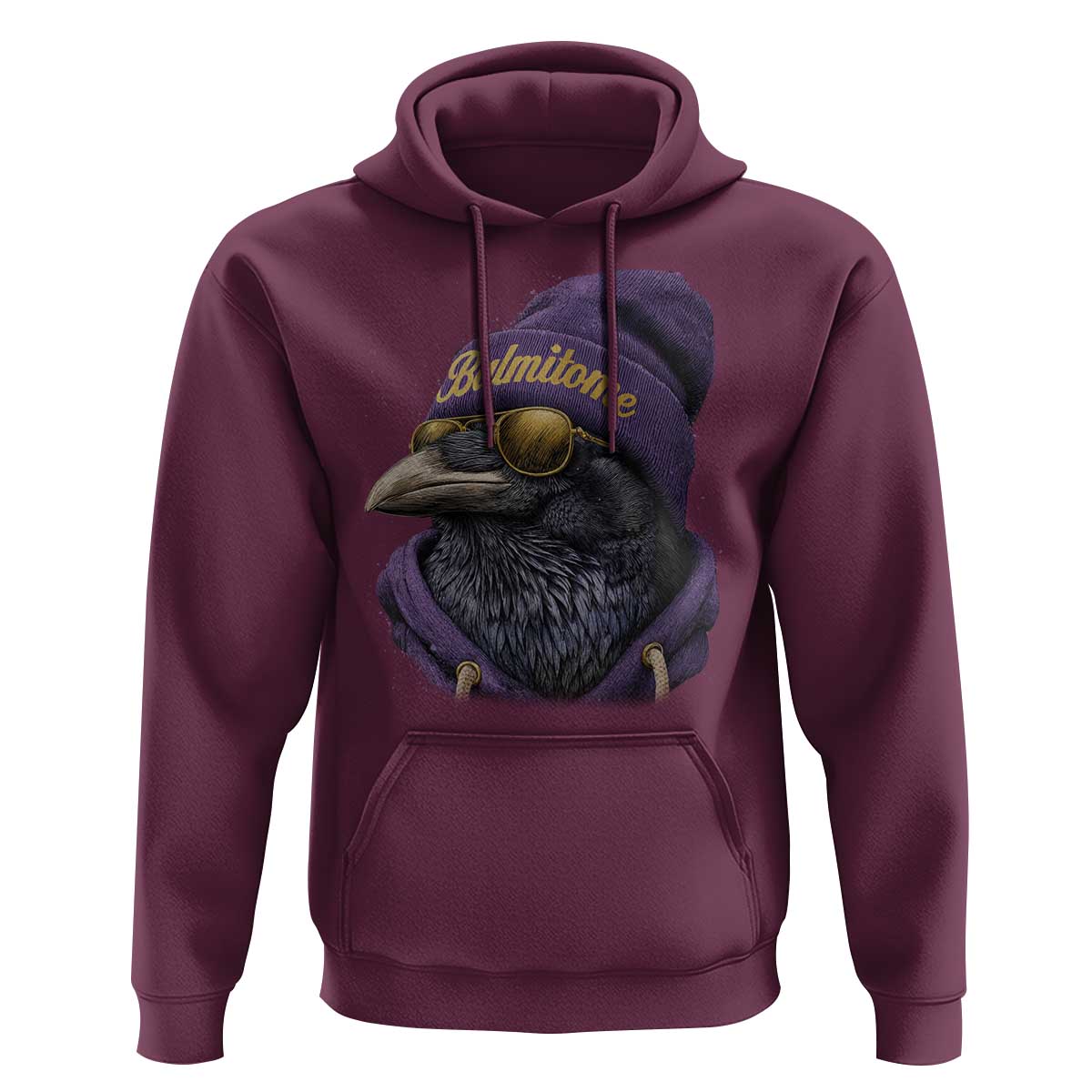 Baltimore Hoodie Vintage Maryland Edgar Allan Poe Raven Game Day - Wonder Print Shop