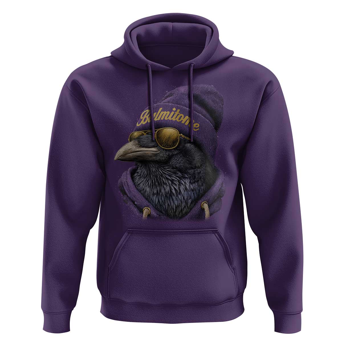 Baltimore Hoodie Vintage Maryland Edgar Allan Poe Raven Game Day - Wonder Print Shop