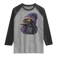 Baltimore Raglan Shirt Vintage Maryland Edgar Allan Poe Raven Game Day - Wonder Print Shop