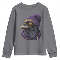 Baltimore Youth Sweatshirt Vintage Maryland Edgar Allan Poe Raven Game Day - Wonder Print Shop