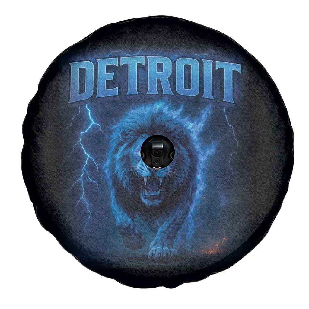 Retro Detroit Football Spare Tire Cover Love Lions Bootleg Vintage Rap Tee - Wonder Print Shop