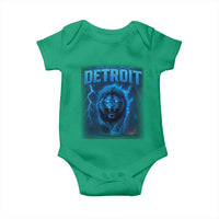 Retro Detroit Football Baby Onesie Love Lions Bootleg Vintage Rap Tee - Wonder Print Shop