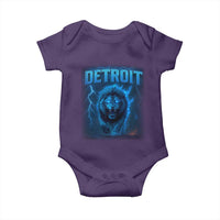 Retro Detroit Football Baby Onesie Love Lions Bootleg Vintage Rap Tee - Wonder Print Shop