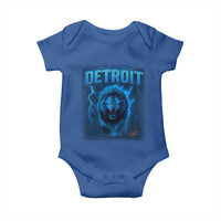 Retro Detroit Football Baby Onesie Love Lions Bootleg Vintage Rap Tee - Wonder Print Shop