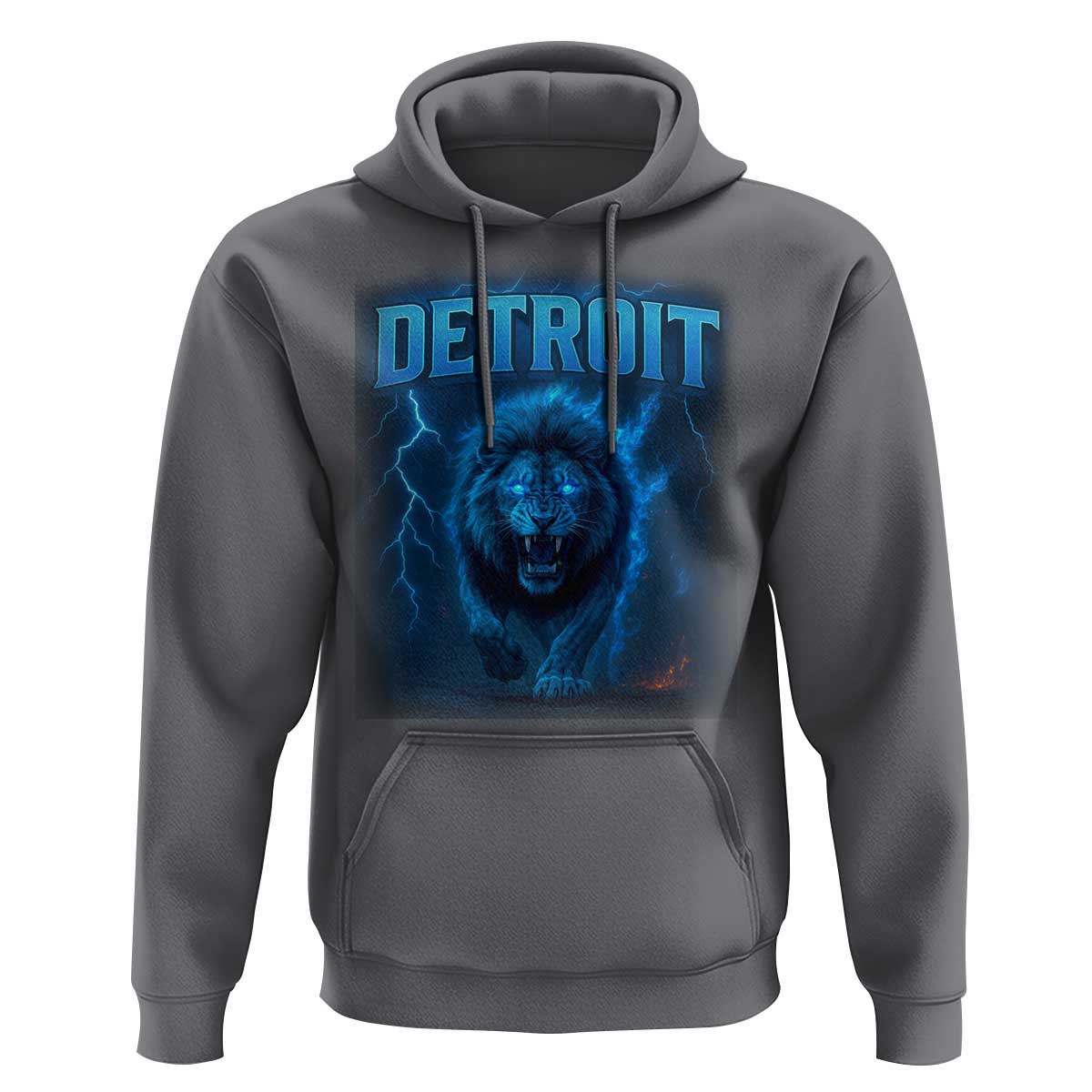 Retro Detroit Football Hoodie Love Lions Bootleg Vintage Rap Tee - Wonder Print Shop