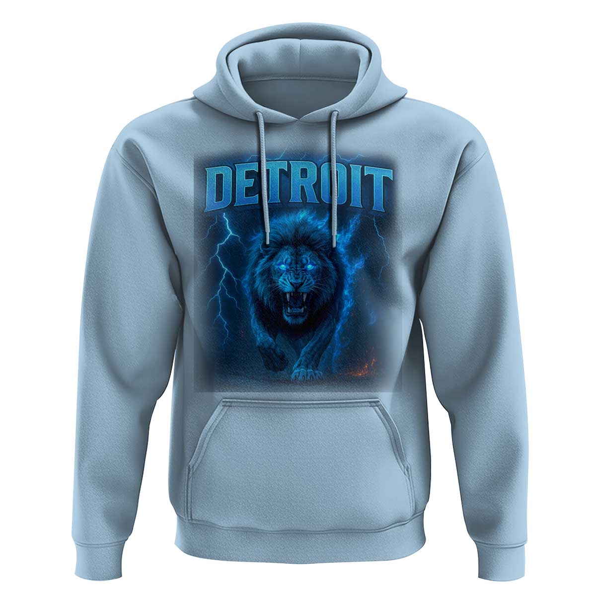 Retro Detroit Football Hoodie Love Lions Bootleg Vintage Rap Tee - Wonder Print Shop