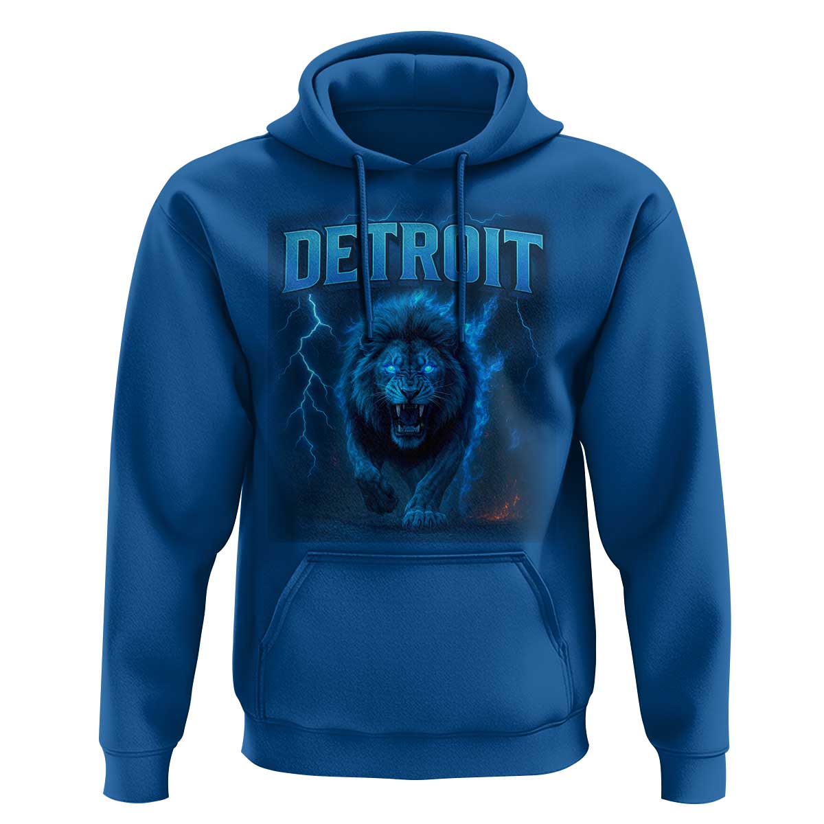 Retro Detroit Football Hoodie Love Lions Bootleg Vintage Rap Tee - Wonder Print Shop