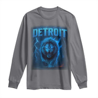 Retro Detroit Football Long Sleeve Shirt Love Lions Bootleg Vintage Rap Tee - Wonder Print Shop