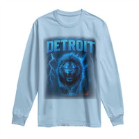 Retro Detroit Football Long Sleeve Shirt Love Lions Bootleg Vintage Rap Tee - Wonder Print Shop