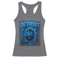 Retro Detroit Football Racerback Tank Top Love Lions Bootleg Vintage Rap Tee - Wonder Print Shop