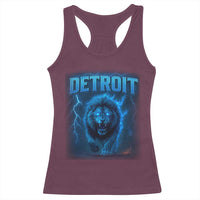 Retro Detroit Football Racerback Tank Top Love Lions Bootleg Vintage Rap Tee - Wonder Print Shop