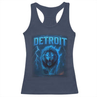 Retro Detroit Football Racerback Tank Top Love Lions Bootleg Vintage Rap Tee - Wonder Print Shop