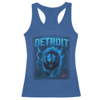 Retro Detroit Football Racerback Tank Top Love Lions Bootleg Vintage Rap Tee - Wonder Print Shop