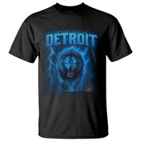 Retro Detroit Football T Shirt Love Lions Bootleg Vintage Rap Tee - Wonder Print Shop