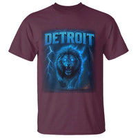 Retro Detroit Football T Shirt Love Lions Bootleg Vintage Rap Tee - Wonder Print Shop