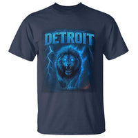 Retro Detroit Football T Shirt Love Lions Bootleg Vintage Rap Tee - Wonder Print Shop