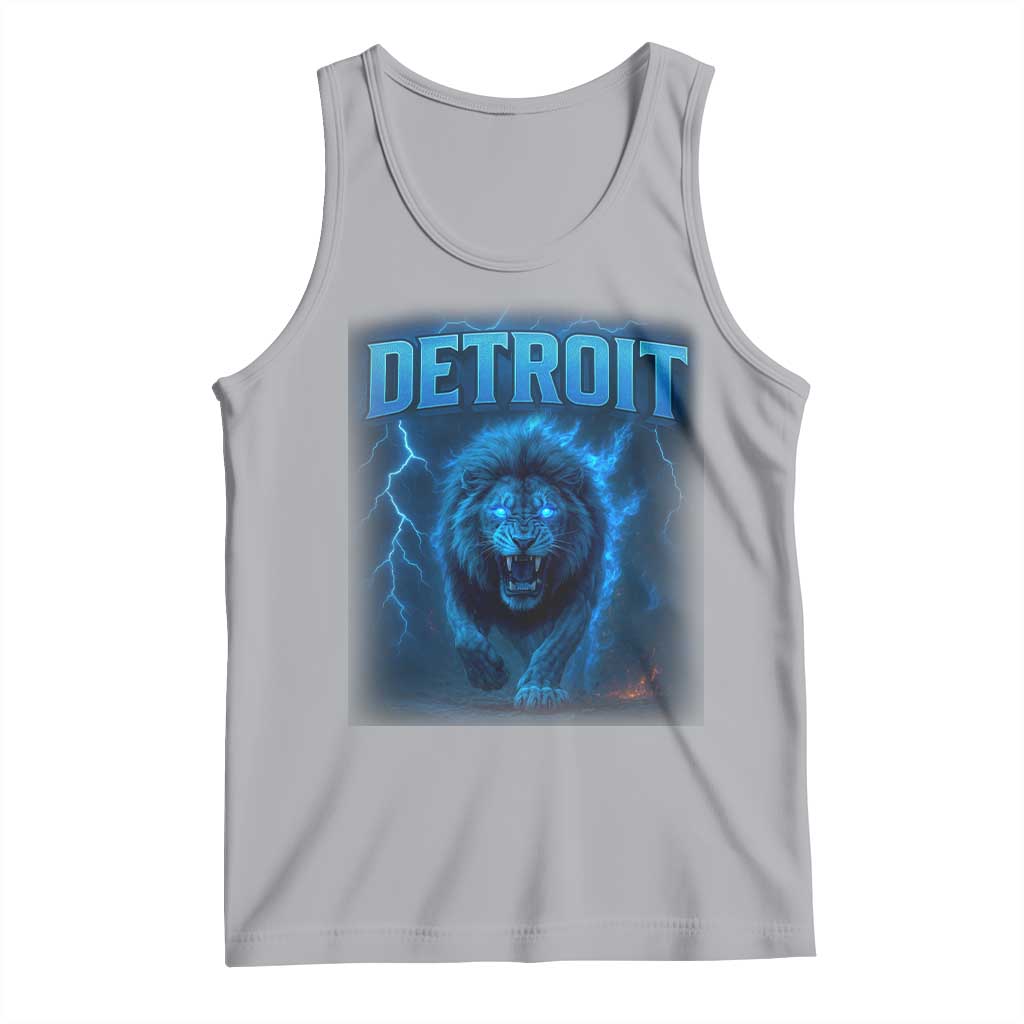 Retro Detroit Football Tank Top Love Lions Bootleg Vintage Rap Tee - Wonder Print Shop