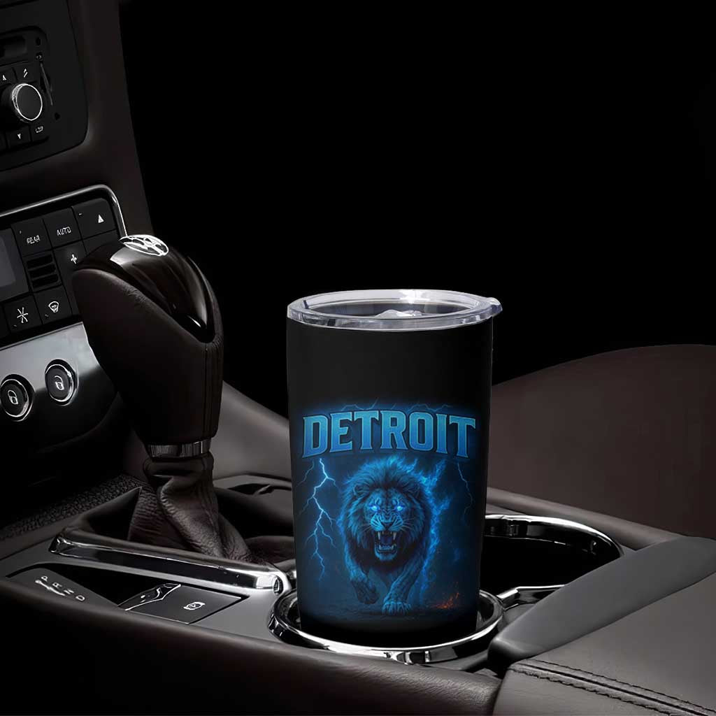 Retro Detroit Football Tumbler Cup Love Lions Bootleg Vintage Rap Tee - Wonder Print Shop