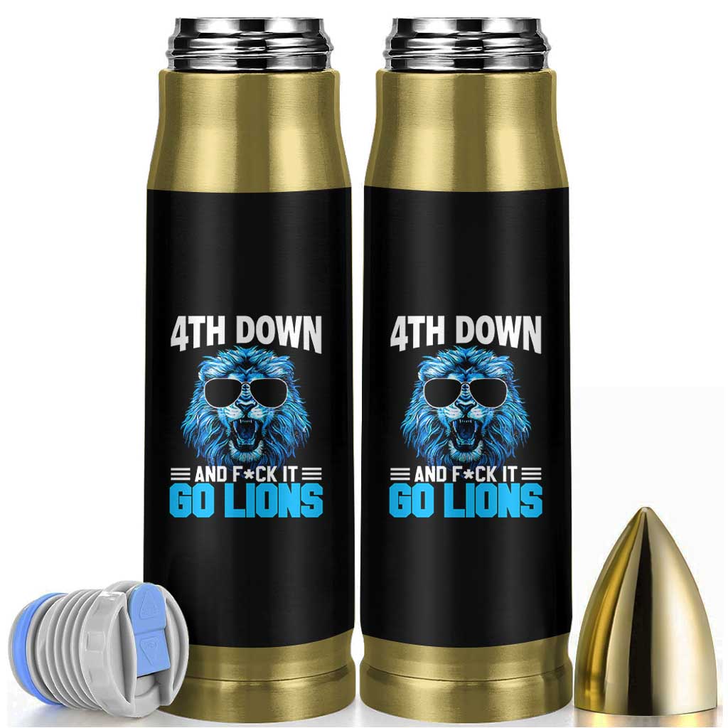 4th Down F*ck It Go Lions Bullet Tumbler Funny Bold Game Day - Wonder Print Shop