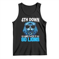 4th Down F*ck It Go Lions Tank Top Funny Bold Game Day - Wonder Print Shop