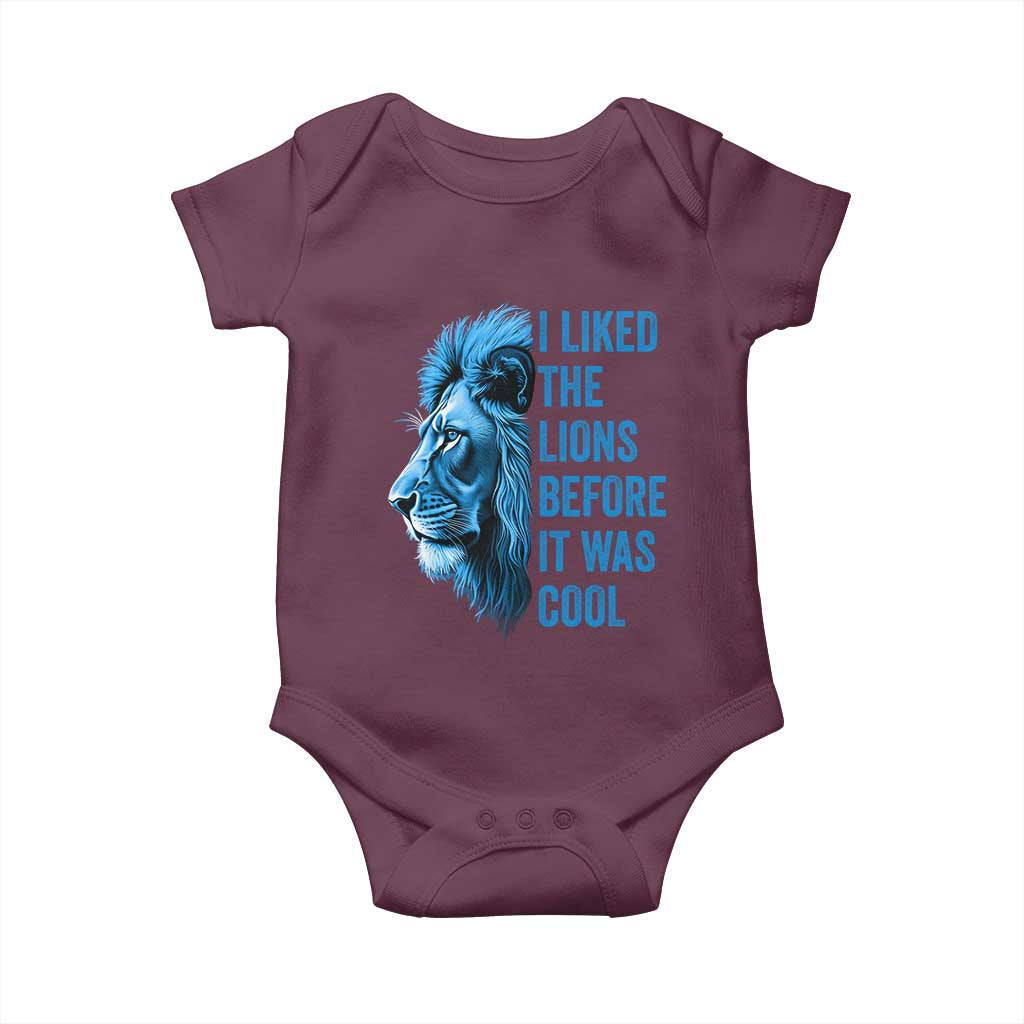 I Liked The Lions Before It Was Cool Baby Onesie Vintage Rap Tee - Wonder Print Shop
