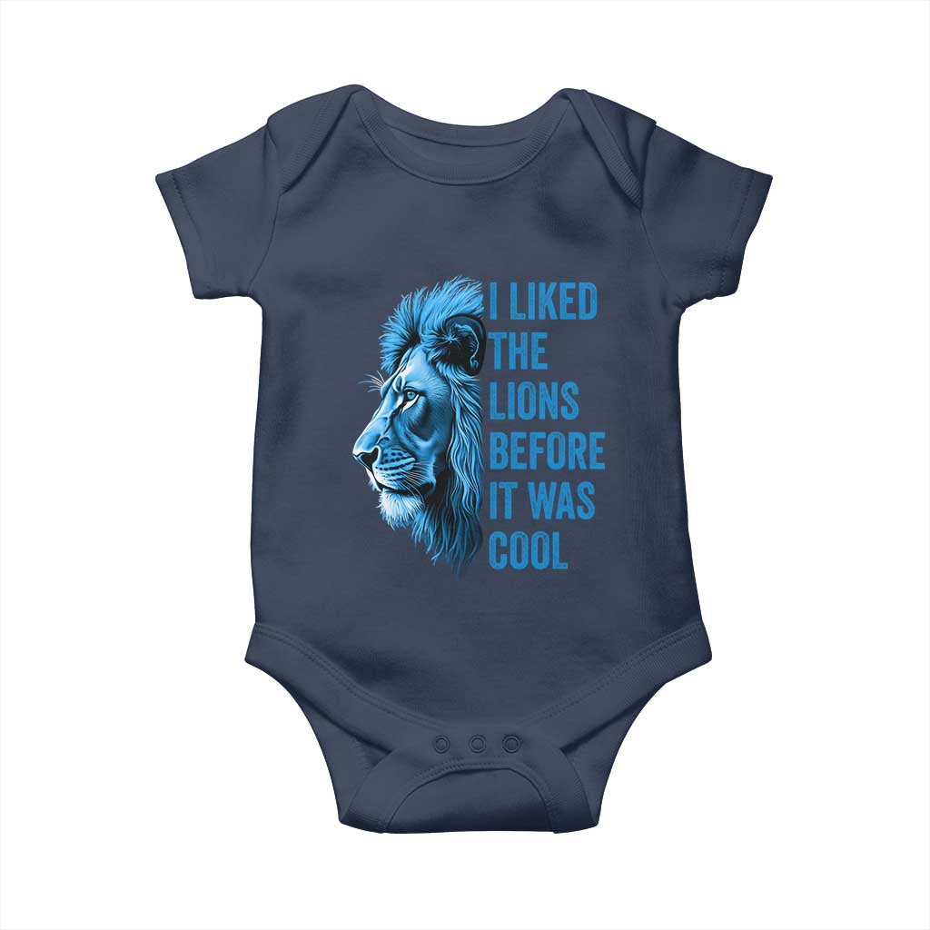 I Liked The Lions Before It Was Cool Baby Onesie Vintage Rap Tee - Wonder Print Shop