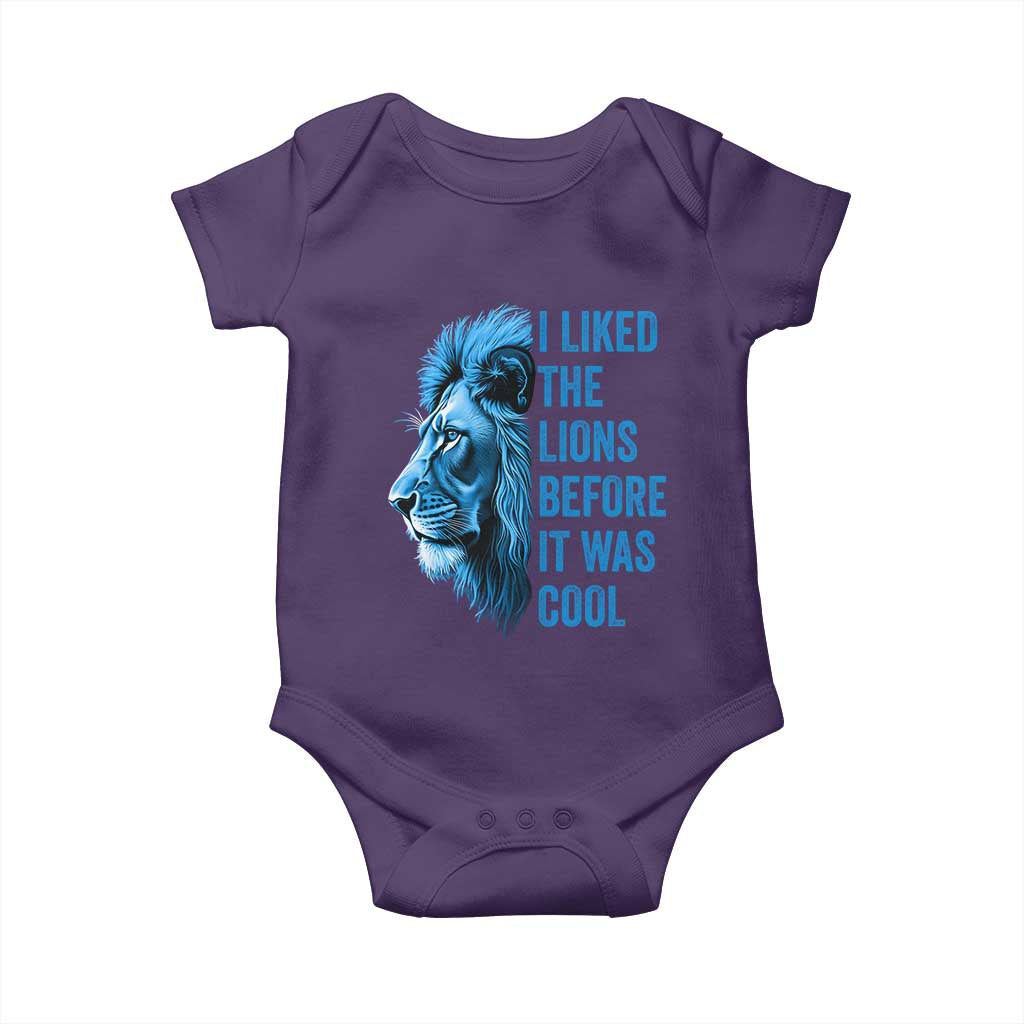 I Liked The Lions Before It Was Cool Baby Onesie Vintage Rap Tee - Wonder Print Shop