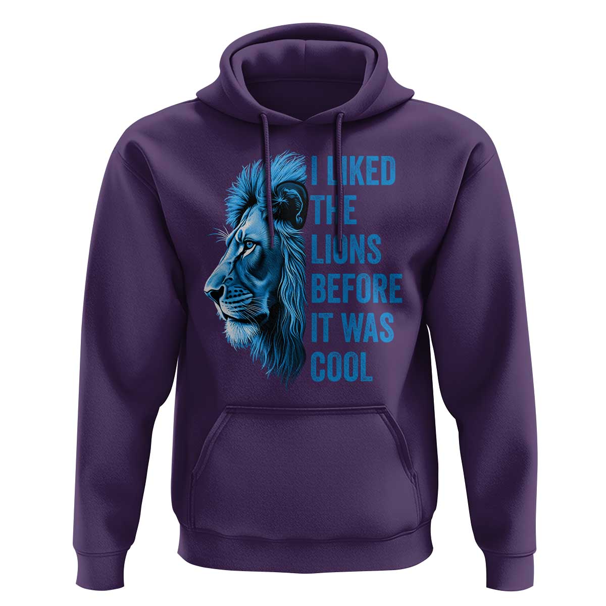 I Liked The Lions Before It Was Cool Hoodie Vintage Rap Tee - Wonder Print Shop