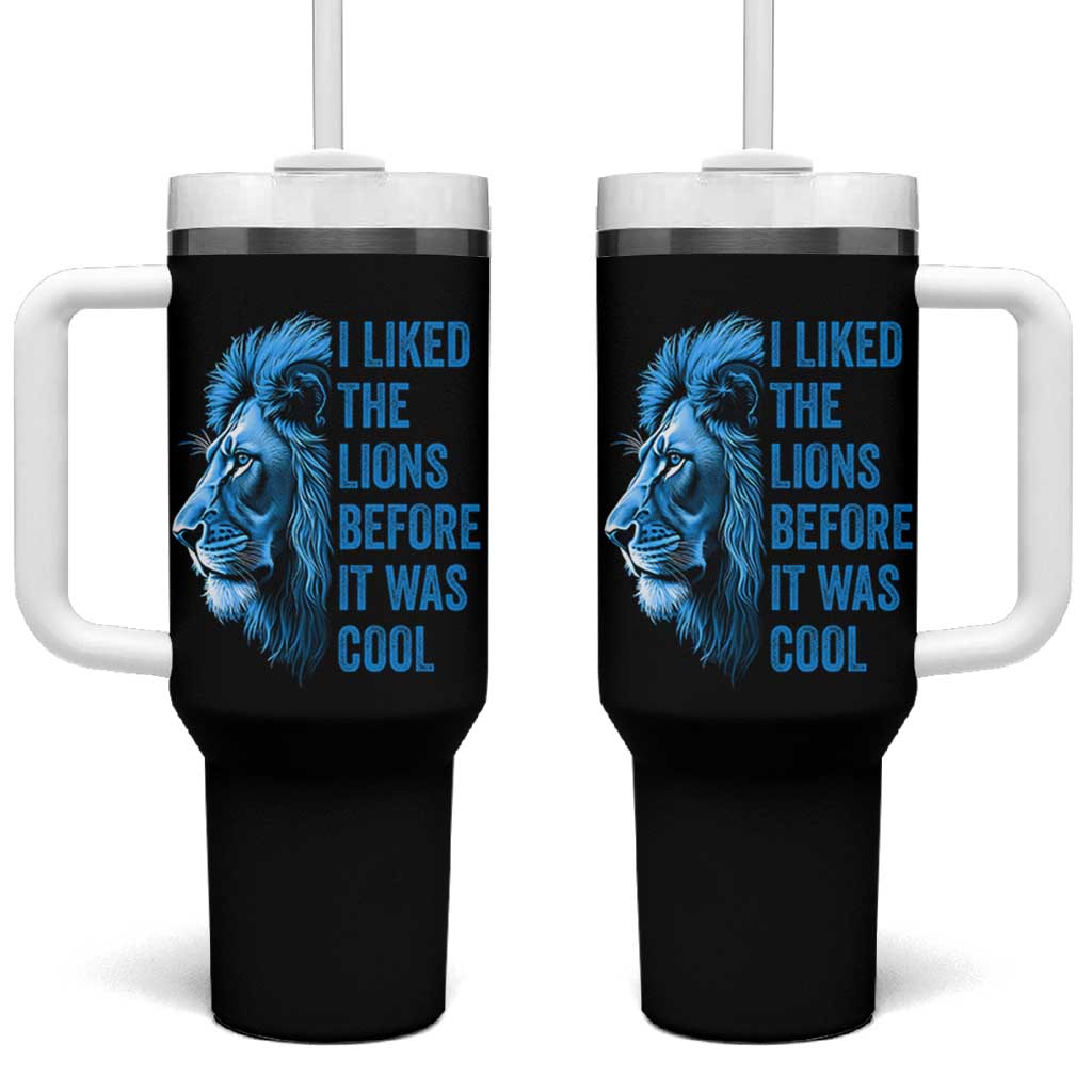 I Liked The Lions Before It Was Cool Tumbler With Handle Vintage Rap Tee - Wonder Print Shop