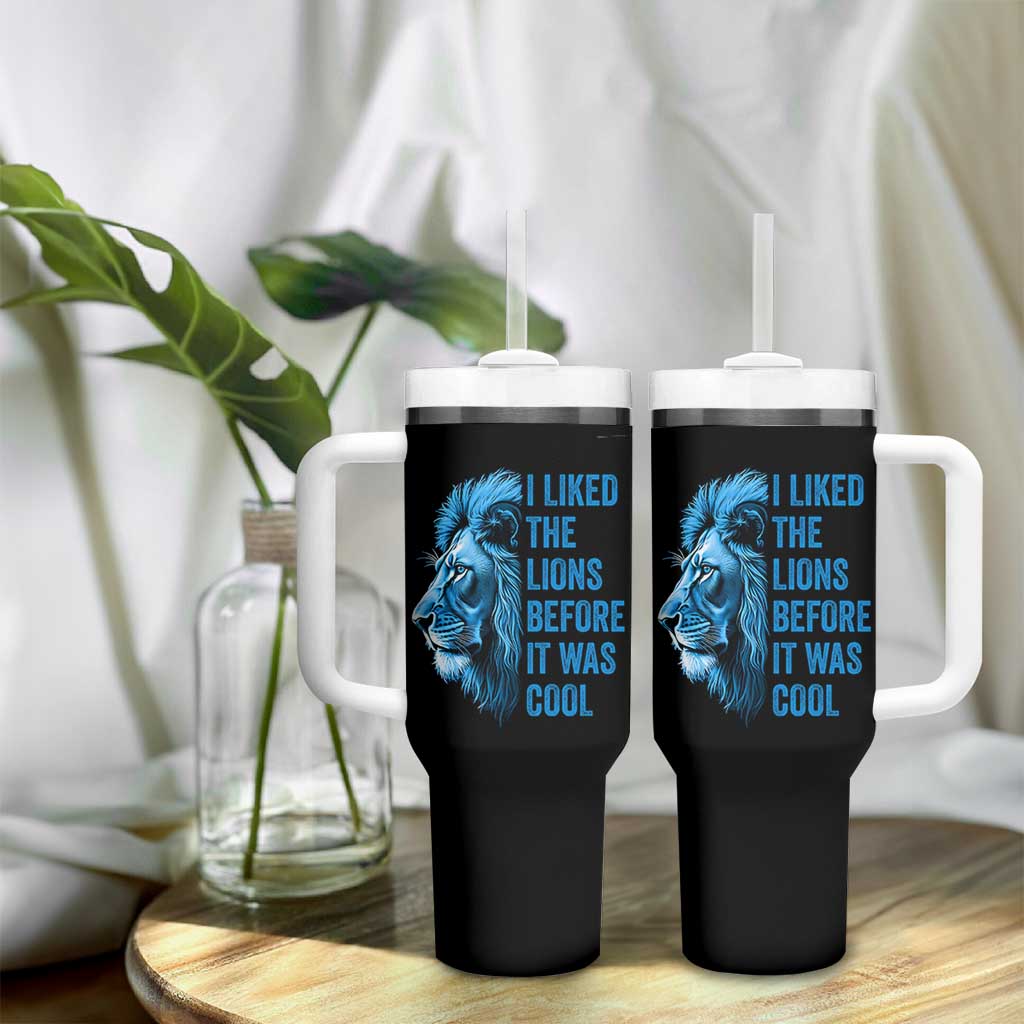 I Liked The Lions Before It Was Cool Tumbler With Handle Vintage Rap Tee - Wonder Print Shop