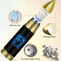 Vintage Classic Blue Lion Bootleg Graphic Bullet Tumbler - Wonder Print Shop