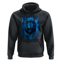 Vintage Classic Blue Lion Bootleg Graphic Hoodie - Wonder Print Shop
