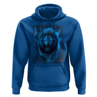 Vintage Classic Blue Lion Bootleg Graphic Hoodie - Wonder Print Shop