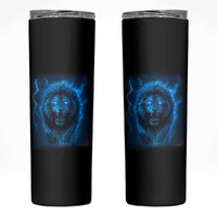 Vintage Classic Blue Lion Bootleg Graphic Skinny Tumbler - Wonder Print Shop