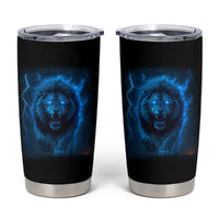 Vintage Classic Blue Lion Bootleg Graphic Tumbler Cup - Wonder Print Shop