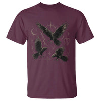 Flying Raven Crow T Shirt Black Bird Gothic Occult Cyber Y2K Dark Academia Ravens Graphic