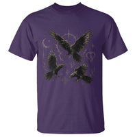 Flying Raven Crow T Shirt Black Bird Gothic Occult Cyber Y2K Dark Academia Ravens Graphic