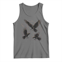 Flying Raven Crow Tank Top Black Bird Gothic Occult Cyber Y2K Dark Academia Ravens Graphic