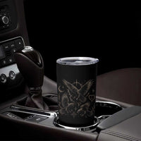 Flying Raven Crow Tumbler Cup Black Bird Gothic Occult Cyber Y2K Dark Academia Ravens Graphic