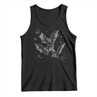 Three Bats Y2k Tank Top Vintage 90s Style Bat Gothic Occult Halloween Bat Graphic