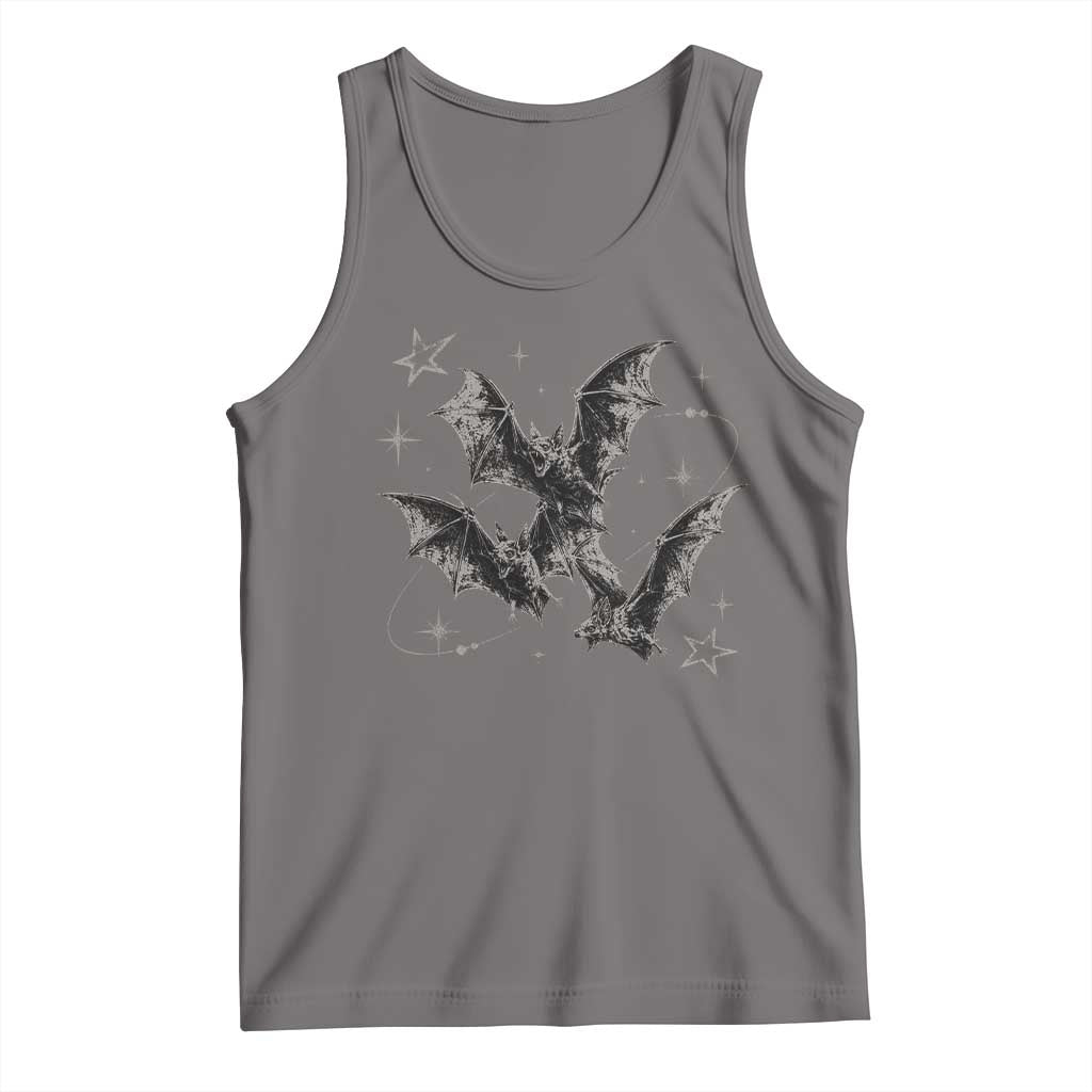 Three Bats Y2k Tank Top Vintage 90s Style Bat Gothic Occult Halloween Bat Graphic
