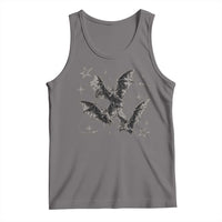 Three Bats Y2k Tank Top Vintage 90s Style Bat Gothic Occult Halloween Bat Graphic