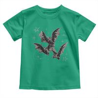 Three Bats Y2k Toddler T Shirt Vintage 90s Style Bat Gothic Occult Halloween Bat Graphic